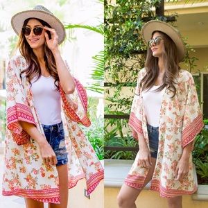BUY1 GET1 4 FREE NWT Oversized Kimono MADE IN USA